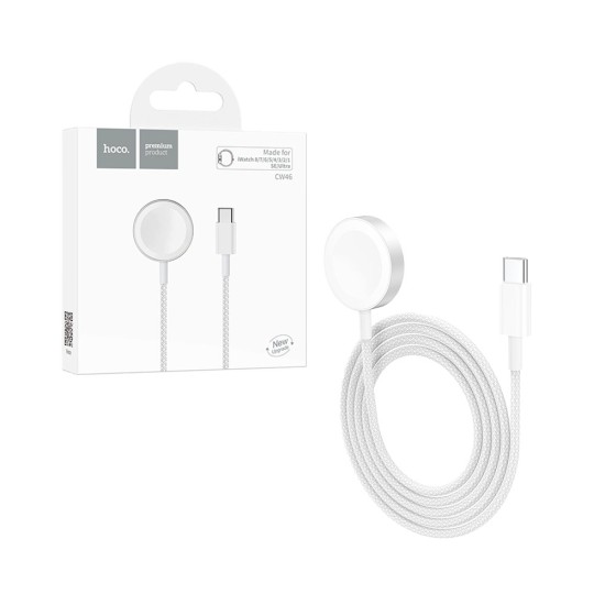 Hoco Wireless Charger CW46 5V 1A for iWatch Type-C 1.2m White Hoco Wireless Charger CW46 5V 1A for iWatch Type-C 1.2m White